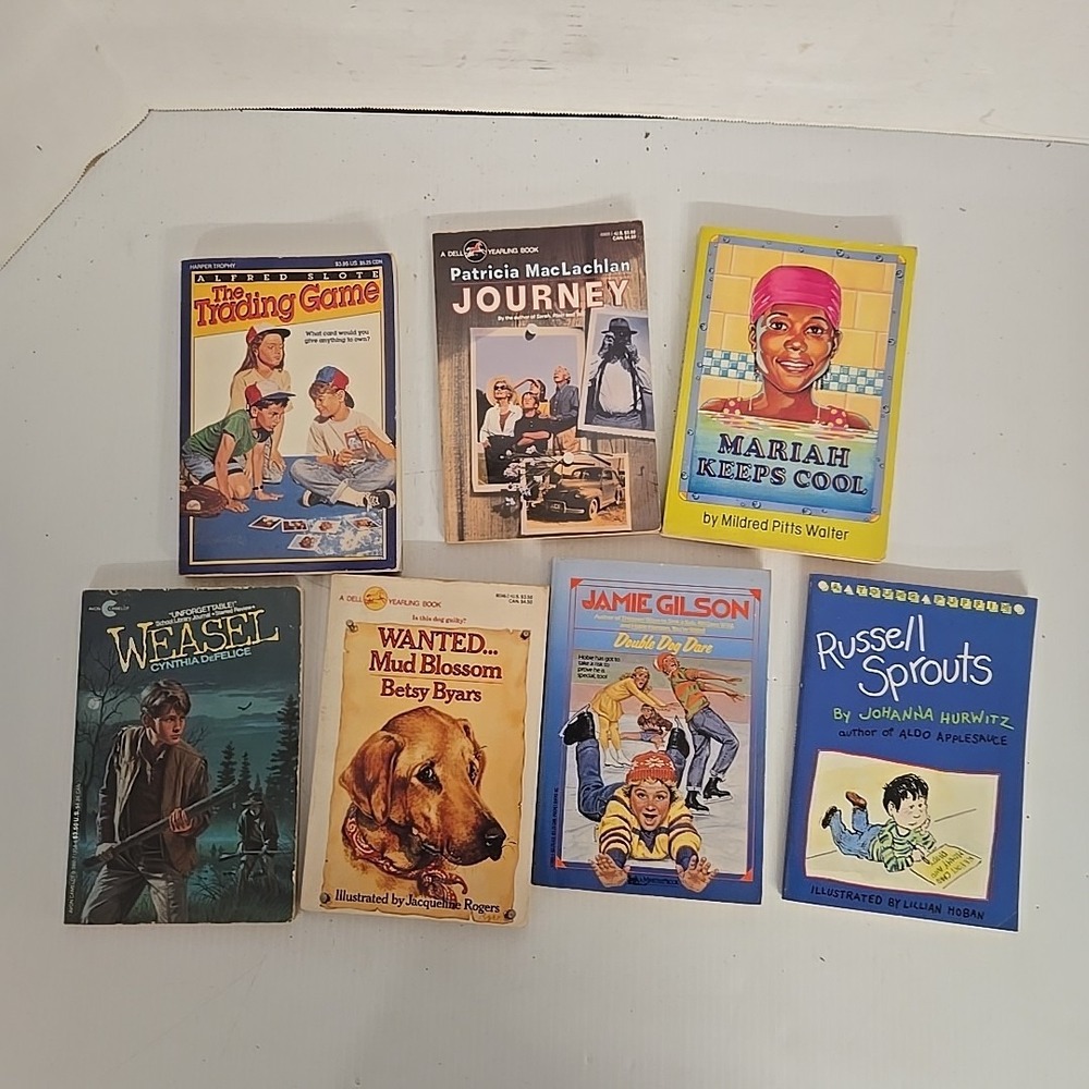 Lot of 7 Vintage Young Teen Books Paperback Mystery Adventure 80s 90s Classic